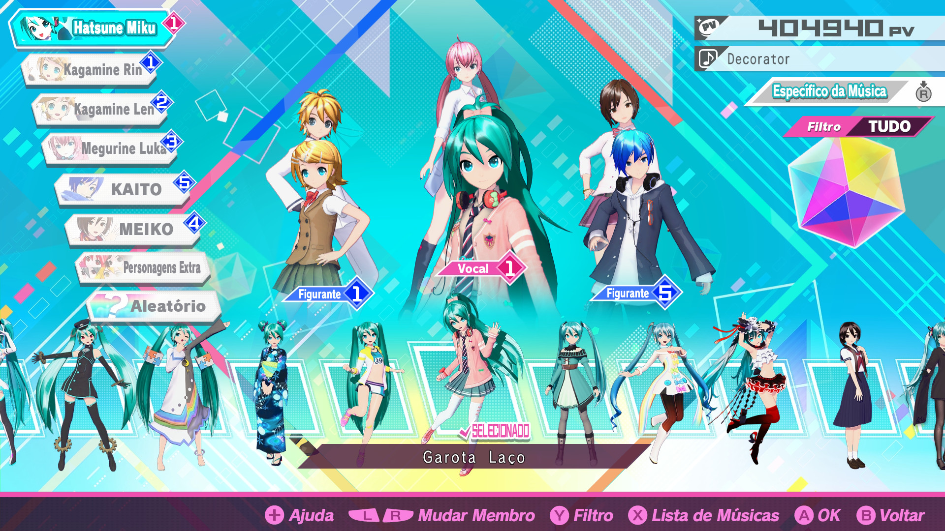Prévia de Hatsune Miku: Project DIVA Mega Mix+ traduzido por KURAGE STUDIO