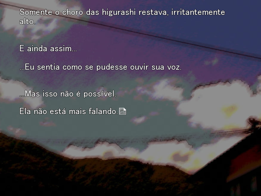 Prévia de Higurashi no Naku Koro ni - Kuradashi-hen traduzido por Kikachan Games