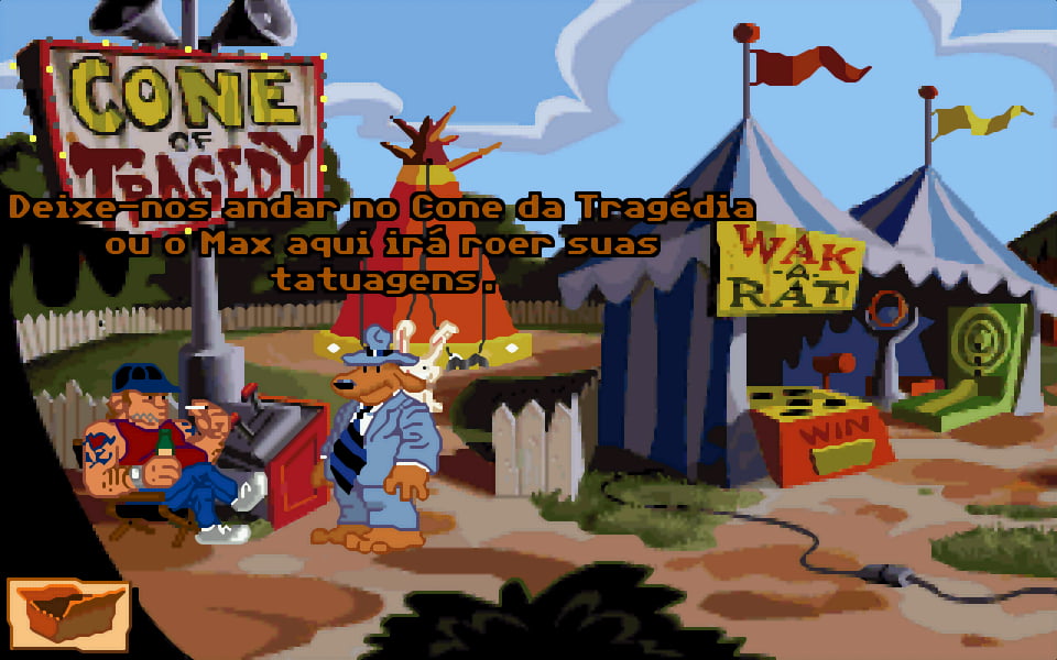 Prévia de Sam & Max - Caindo na Estrada traduzido por ScummBR