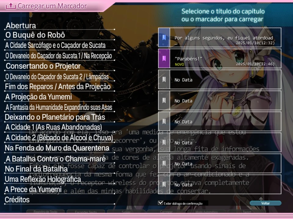 Prévia de planetarian ~the reverie of a little planet~ traduzido por Kikachan Games, Taiyaki Club